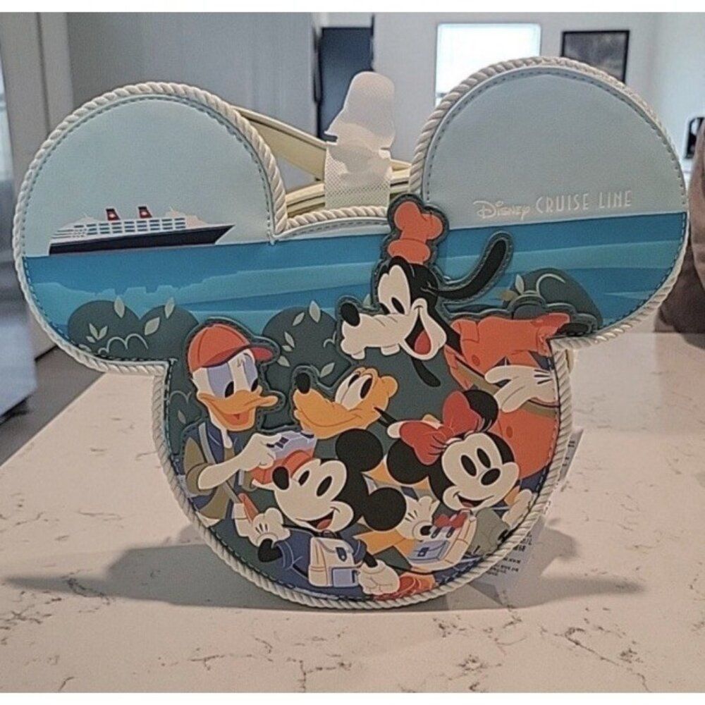 Loungefly Disney Cruise Line Ship Mickey Crossbody Teal Purse Bag Nwt Australia